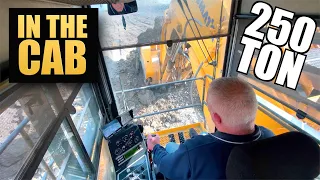 In the cab of a 250 TON MINING EXCAVATOR! (KOMATSU PC3000)