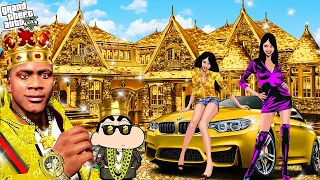 SHINCHAN TOUCH ANYTHING BECOME GOLD | EVERYTHING IS FREE IN GTA 5