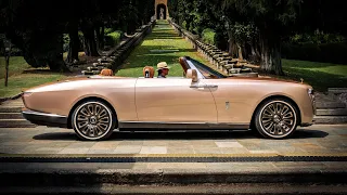 $28M Rolls Royce Boat Tail in Rose Gold Driving at Lake Como!