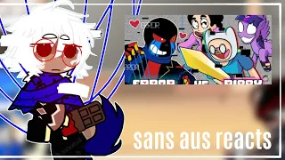 Sans aus reacts to If Pibby Corrupted met error sans ★ / No ships ♡  [ 1/? ]