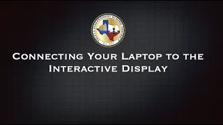 Connecting Your Laptop to the Interactive Display