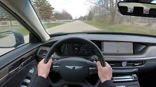 2020 Genesis G90 5.0 Ultimate RWD - POV Test Drive (Binaural Audio)