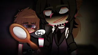 Uhm… dad? Where’s your reflection? || Ft. Past William, Past C.C. || FNaF Afton Family ||Gacha Club