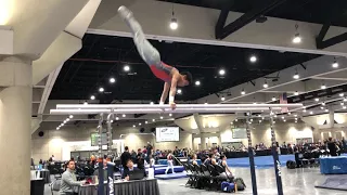 Level 7 Parallel Bars Boys/mens gymnastics Alexander Farrell SEGA Meet