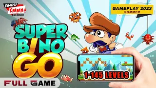 Super Bino Go - FULL GAME (ALL Levels 1-145) / Gameplay 2023 summer