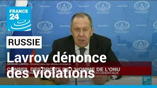 Sergueï Lavrov accuse l'UE de "frénésie russophobe" • FRANCE 24