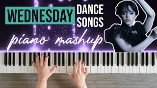 Bloody Mary & Goo Goo Muck Piano Mashup - Wednesday Dance Songs - The Cramps & Lady Gaga