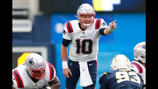 Mac Jones - All Completed Passes & + Runs - NFL 2021 Week 8 - Patriots @ Los Angeles Chargers
