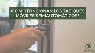 ¿Cómo funciona un tabique móvil semiautomático? - Sistema e-Move