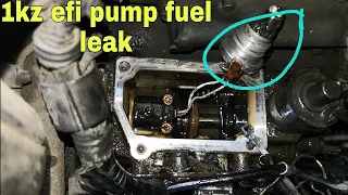 How to Toyota 1kz diesel pump leak | Toyota 1kz fuel pump problem