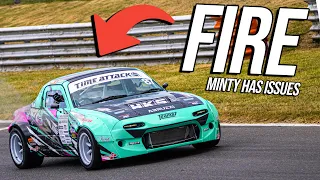 Minty Catches Fire In Our First Ever Race Event - (600BHP Time Attack MX5)