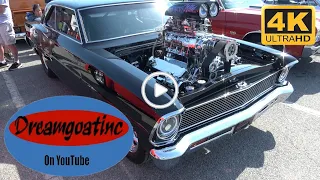 1967 Chevy II Nova Blown Pro Street at Ocean City Cruisin @DREAMGOATINC Hot Rod Custom Car 4K Video