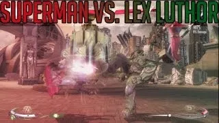 Superman vs. Lex Luthor - Injustice Gods Among Us Gameplay