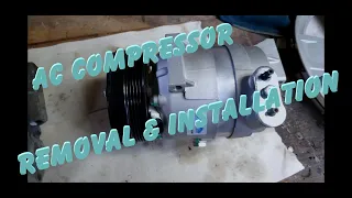 AC Compressor Removal & Installation 2011 Chevy Aveo