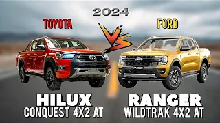 TOYOTA HILUX CONQUEST 4X2 vs FORD RANGER WILDTRAK 4X2