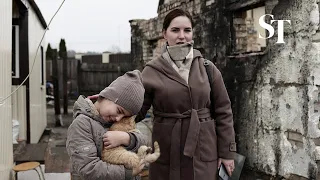 Ukraine family braces for winter without heating in temporary housing container