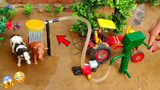 DIY how to make cow shed | house of animals | horse house – cow shed | mini hand pump |woodwork P-10