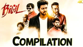 Bigil | Happy Pongal 2020 | Compilation | Vijay | Nayathara | 4k (English subtitles)