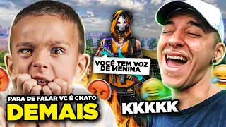 IRRITARAM A CRIANÇA FUNKEIRA DE 13 ANOS NO FREE FIRE! (tente não rir)