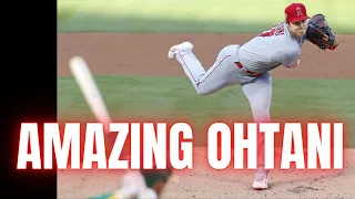 Shohei Ohtani strikes out eight Angles vs A's 7/19/21