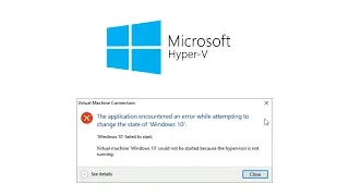 Fix Hyper-V "Hypervisor not running" | Easy | Windows 10