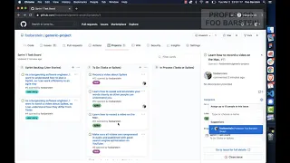 Sprint Planning and Management using Task Boards in GitHub