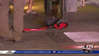 Tourist on electric scooter injured after being hit by truck