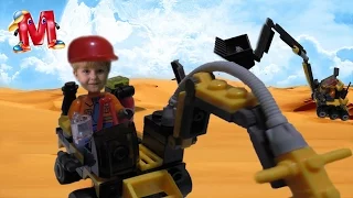 Конструктор лего, буровая установка Hello Mark Designer excavator, drilling rig Lego