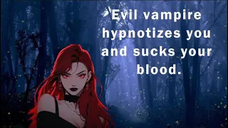 Evil vampire hypnotizes you and sucks your blood ASMR RP