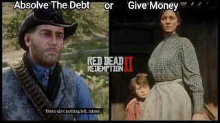 Dialogue Changes If Arthur Absolve The Debt or Gives Money to Mrs Londonderry - RDR2