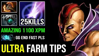 How to Crazy Farm Anti-Mage Vs Offlane Storm EZ 25Kills Mana Burn & 1100 XPM DotA 2