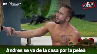 Andrés se va de la casa después de su pelea con Chile | MTV Acapulco Shore T10