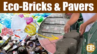 🟢 STEPS in making quality eco-BRICKS and PAVERS using crushed bottles and plastics ♻️ BTV Crafts