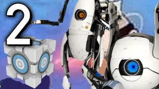 Portal 2 Co-Op But We're Actually Robots - PART 2