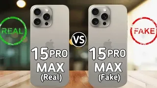 IPHONE 15 Pro Max:Real Vs Fake/Clone -Thorough Comparison 😱