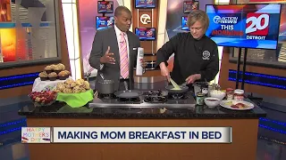 Mother's Day breakfast in bed