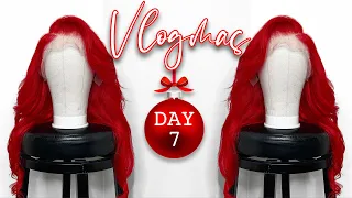 CHERRY RED WATERCOLOR METHOD! Ft. Pegasus Hair VLOGMAS DAY 7| KDiani