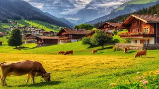 Adelboden, Switzerland walking tour 4K - The most beautiful Swiss villages - Fairytale village