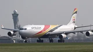 WOW! BIG & HEAVY Aircraft Taking Off A380, A340, B777, B747, A330 Amsterdam Schiphol Airport