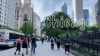 Walking Chicago Mostly Michigan Avenue: Vivacity & Beauty of the City in June 2024