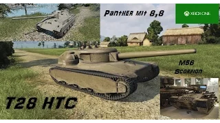 Premium Preview - Panther mit 8,8 - T28 HTC - M56 Scorpion - World of Tanks Xbox