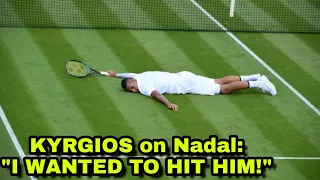 KYRGIOS SAYS  he HIT NADAL ON PURPOSE, "I Will Not APOLIGIZE !" (subtitles)