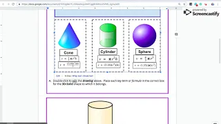 Video Lesson:  Day 120 Exploratory Problems (Volume of Cylinders, Cones & Spheres) (8.G.C.9)