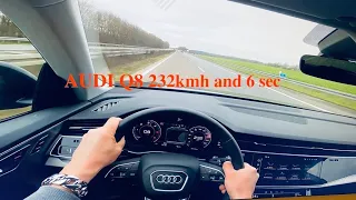 AUDI Q8 almost crash on German Autobahn