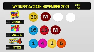 Wednesday 24th November 2021 Nlcb Results