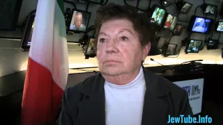 Survivor discusses Italy's treatment of Jews in the Nazi Era. Mrs. Ann Signett