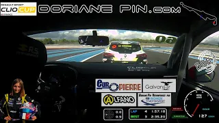 Doriane Pin 16ans gagne en Clio Cup Jr au Paul Ricard 2020 , Baston en caméra embarquée On Board !