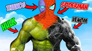 SPIDERMAN, HULK and VENOM Become ONE (GTA 5)...