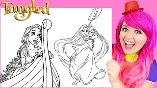 How To Color Rapunzel Tangled | Markers