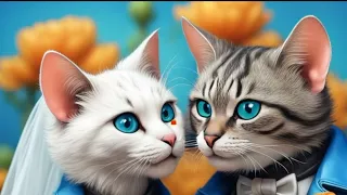 love marriage Cat Neko kittan #story  😭😹 #cat #cute #aicat